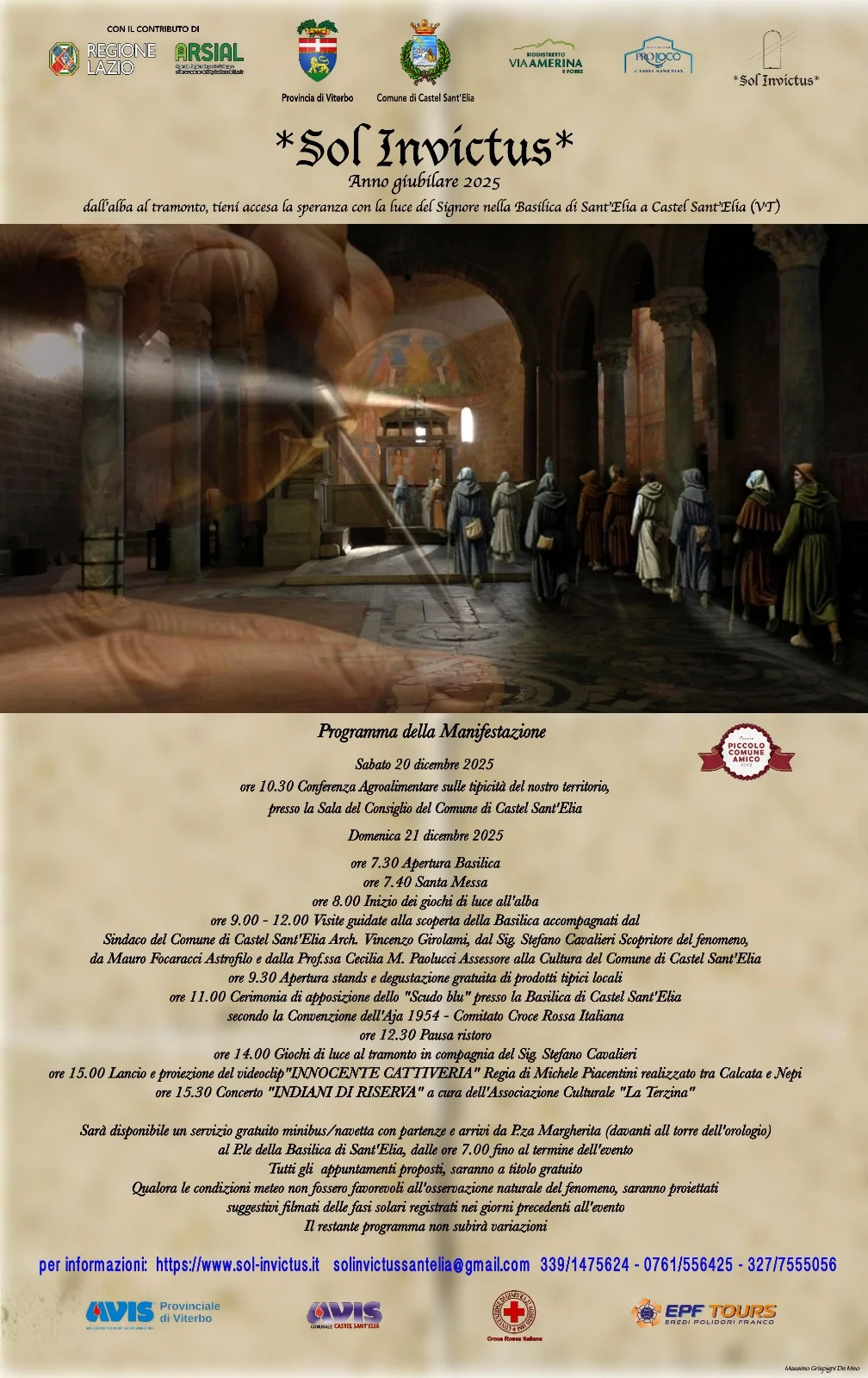 Locandina e programma di Sol Invictus 2025
